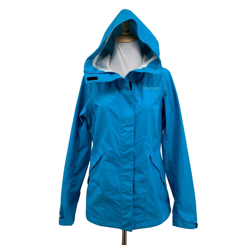Marmot Jacket Women M Medium Lagoon Phoenix Windbreaker Waterproof Hiking Pocket